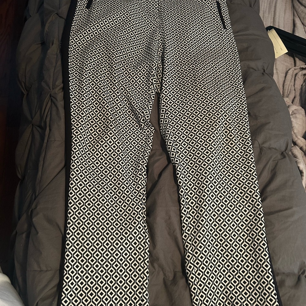 Women’s Black and White “Tuxedo” trousers